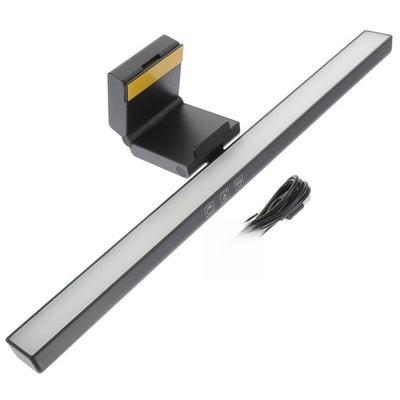 LAMPA MONITOROWA LED CZARNY Z DOTYKOWYM STEROWANIEM