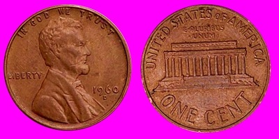 1 Cent USA 1960 D Mennica Denver U 694