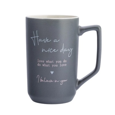 Kubek do kawy herbaty porcelanowy Altom Design Have a nice day 550 ml