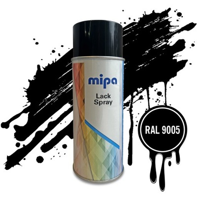 RAL 9005 VINYL Lakier Półmat Farba VINYLOWA Spray 400 ml