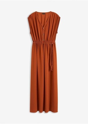 BPC DŁUGA SUKIENKA Z PLECIONYMI ZDOBIENIAMI 38