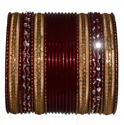 Indyjskie BRANSOLETKI 7 cm bangle Bollywood 24 szt