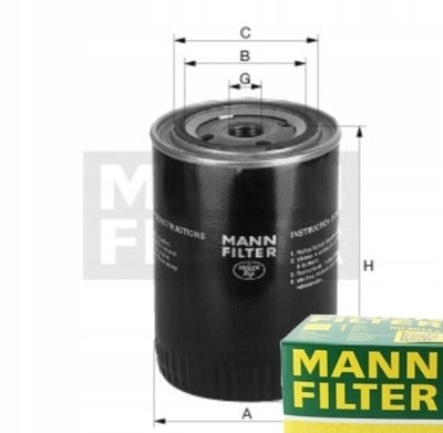 FILTRO ACEITES MANN-FILTER DO CADILLAC SEVILLE 5.7  