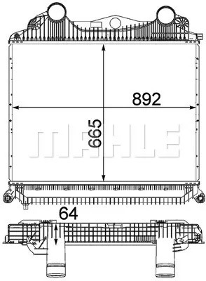 G08F: MAHLE AUŠINTUVAS ORO ĮSIURBIMO TINKA DO: MAN TGA, TGS I D0836 