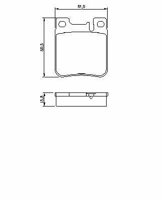 PADS HAMULC. MERCEDES W140 S-KLASA 91-98 REAR  