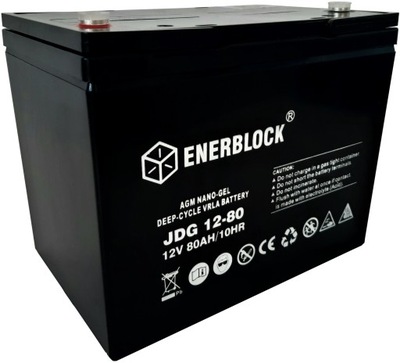 Akumulator ŻELOWY ENERBLOCK JDG12-80Ah 15lat