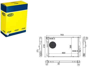 MAGNETI MARELLI 350213209100 CHLODNICA, SISTEMA CHLO  