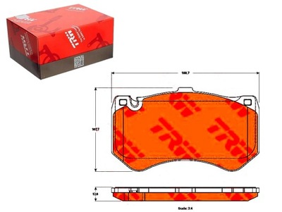 ZAPATAS DE FRENADO TRW 54206520 74207120 64200720 A0  