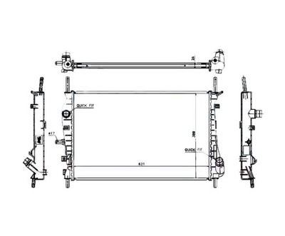 RADIATOR FORD MONDEO 11.00- 1216264  