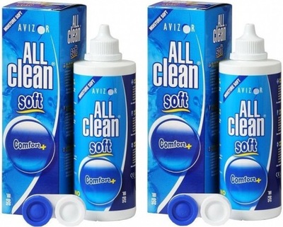 PŁYNY DO SOCZEWEK AVIZOR ALL CLEAN SOFT (2x 350ml)