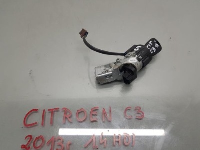 Замок зажигания ключ citroen c3 ii 1.4 hdi 9663123380 фото №1