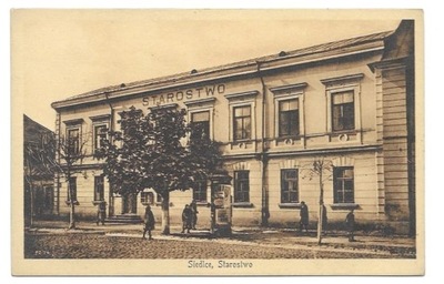 Siedlce Starostwo [pocztówka ca 1930]