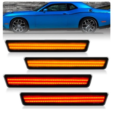 Лампи габаритні вогні led dodge challenger 15-22 фото №1