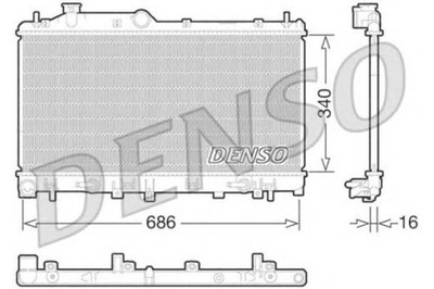 Denso радиатор wody subaru legacy v 2.0 i awd bm фото №1