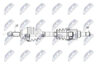 SEMI-EJE DE ACCIONAMIENTO VW UP 11-, SKODA CITIGO 11-, SEAT M  