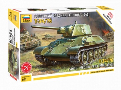 T-34/76 (mod. 1943) czołg 1:72 Zvezda 5001
