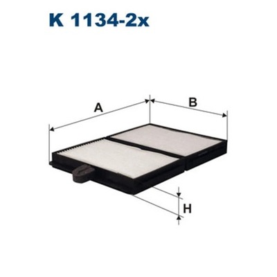 FILTR, VENTILACIÓN PRZESTRZENI PASAZERSKIEJ FILTRON K 1134-2X  