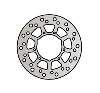 ДИСК ТОРМОЗНОЙ ПЕРЕД YAMAHA XT 600 95-03 , XTZ 660 91-94