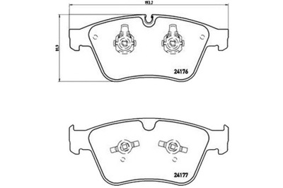 BREMBO ZAPATAS DE FRENADO MERCEDES W164 ML-KLASA 06-  