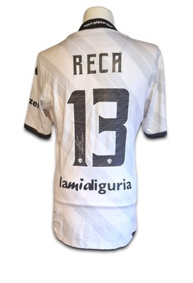 Reca, Spezia Calcio - koszulka użyta z autografem - matchwornshirt (zag)