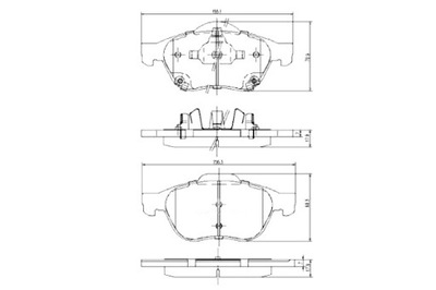 NIPPARTS КОЛОДКИ ГАЛЬМІВНІ TOYOTA AVENSIS _T22_ 1.6 VVT-I <2003