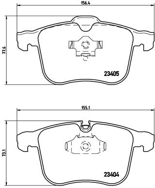 BREMBO P 59 046 JUEGO ZAPATAS HAMULCOWYCH, FRENOS TARCZOWE  