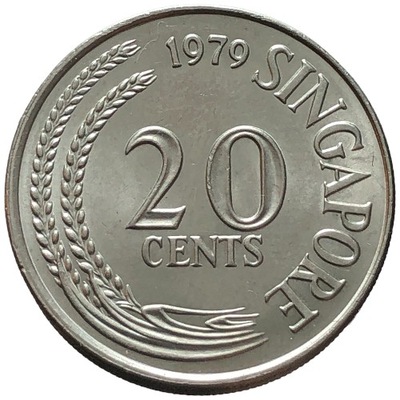 90673. Singapur, 20 centów, 1979r.