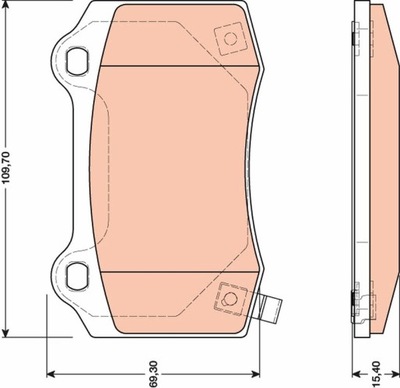 ZAPATAS DE FRENADO JEEP PARTE TRASERA GRAND CHEROKEE 6,1-6,4 SRT8 4X4 06-/300C 04-12 GD  