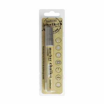 LUXDECOR MARKER CHALK-IT SILVER SREBRNY 10ML