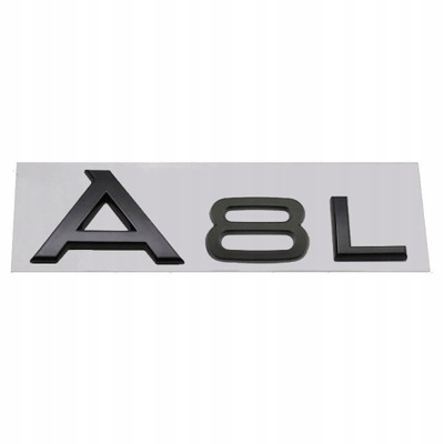 EMBLEMA INSIGNIA LOGOTIPO PARA AUDI A8L NEGRO  