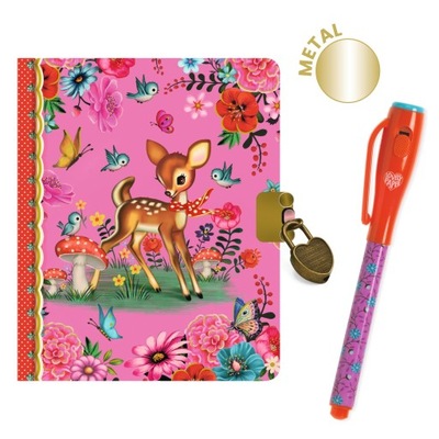 Djeco: Mini pamiętnik FIONA z magicznym długopisem