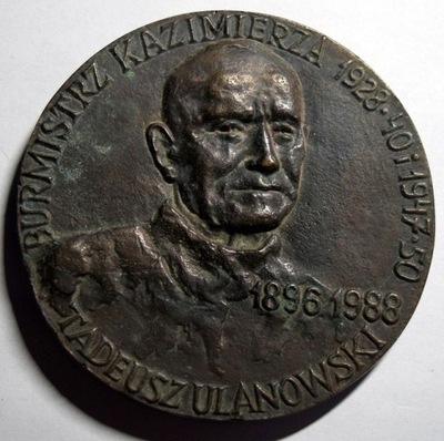 MEDAL TADEUSZ ULANOWSKI - BURMISTRZ KAZIMIERZA