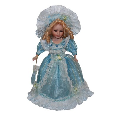40-centymetrowa ceramiczna lalka Nobility z kompletem sukienek