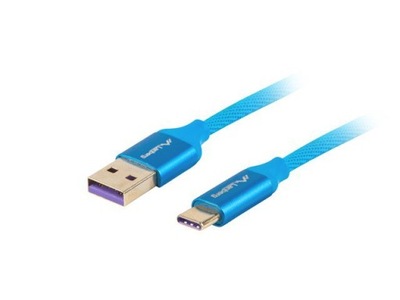 Kabel Lanberg Premium CA-USBO-21CU-0005-BL (USB 2.0 typu A - USB typu C ;