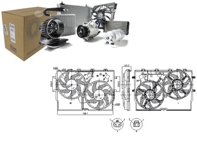 ВЕНТИЛЯТОР РАДИАТОРА Z КОРПУСОМ FIAT DUCATO 2.0D-3.0D 07.06- NISSENS