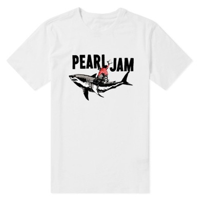 Modne Odzież T-shirt Pearl Jam Print rockowe retro 222701