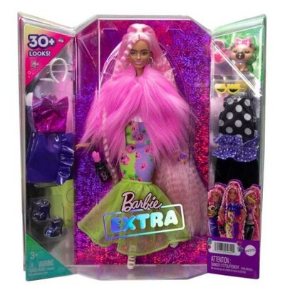 Lalka Barbie exstra zestaw Lalka Ubranka Piesek Mattel