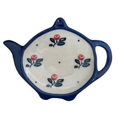 PODSTAWKA POD HERBATĘ CERAMIKA BOLESŁAWIEC BORC