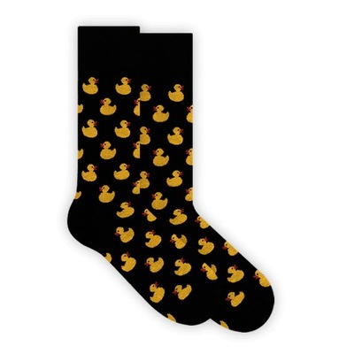 Vtipné ponožky v kačiciach - Duck In Black 36-39