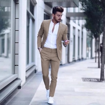 2021 Casual Fashion Luxurious Business Men's Suit