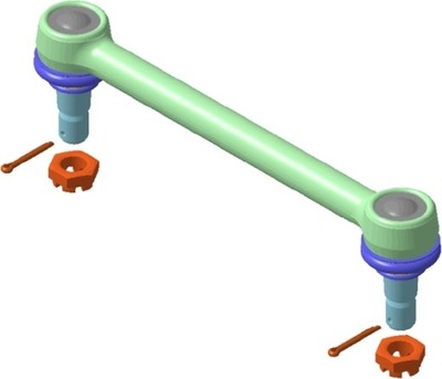 Соединитель стабилизатора перед rvi t volvo fh fh ii fh12 fh16 fh16 ii fm fm ii фото №1