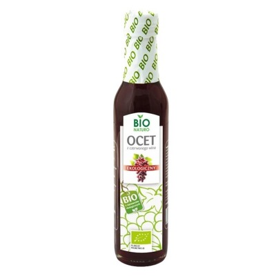 Ocet Winny z Czerwonego Wina Ekologiczny Naturalny 250ml / BIONaturo