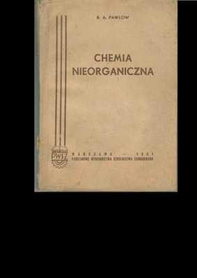 Chemia nieorganiczna Pawłow