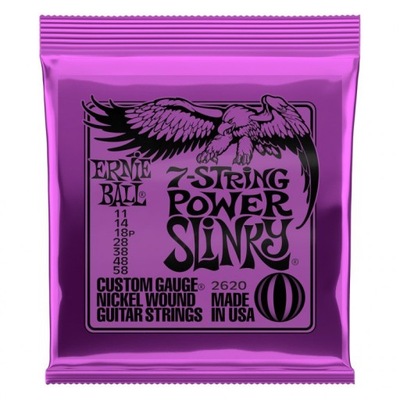 Ernie Ball 2620 Power Slinky 7-string 11-58 Struny