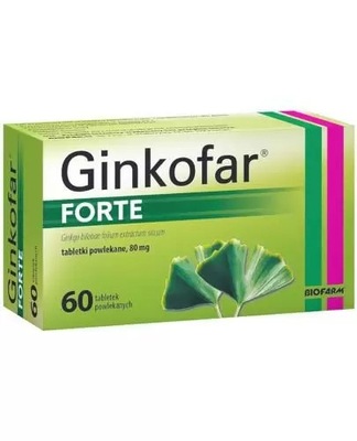 Ginkofar Forte 80mg 60 tabletek
