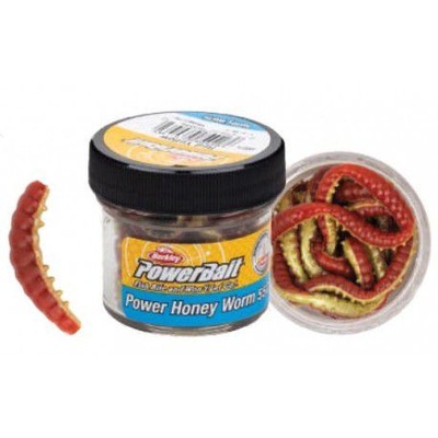 Berkley Power Bait Power Honey Worm 2,5cm, Red Yel