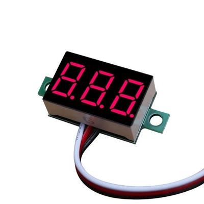 2 WIRES 0.36 INCH MOTORCYCLE LED (СВЕТОДИОД ) DIGITAL DISPLAY ПАНЕЛЬ VOLTMETER FOR~82870