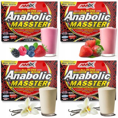 GAINER SASZETKA x4 Amix Anabolic Masster mocne!