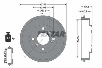 94031900 BŪGNINIAI STABDŽIAI HAM. FORD T. FIESTA 08- 