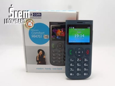 TELEFON MAXCOM MM751, KOMPLET, BDB STAN!